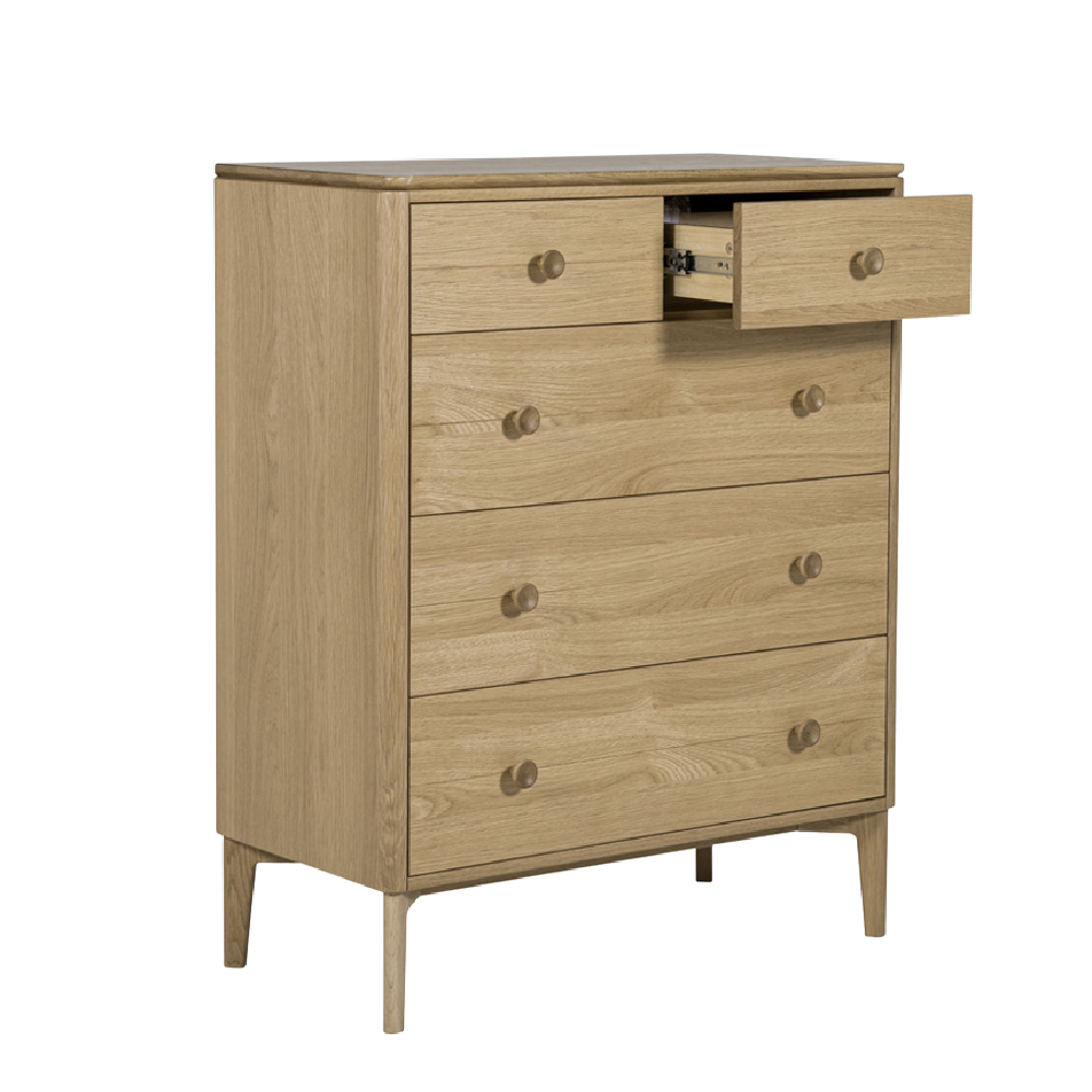 Hadley Medium 5 Drawer Chest of Drawers Natural