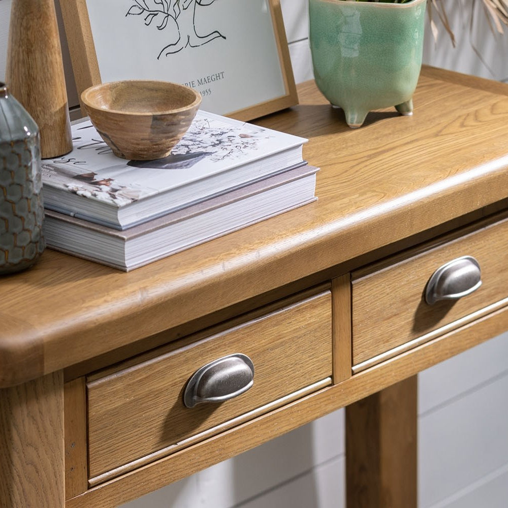 Tewkesbury Smoked Oak Console Table