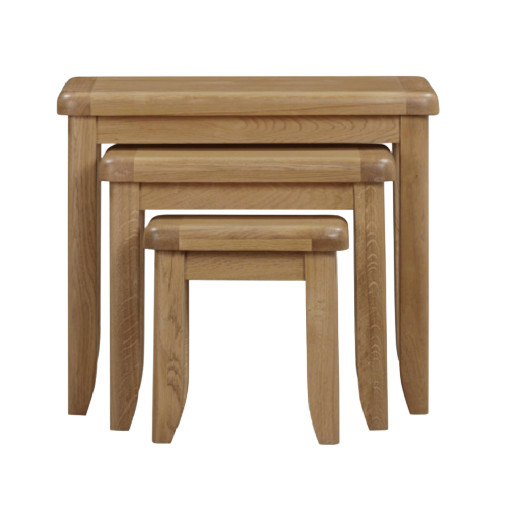 Tewkesbury Smoked Oak Nest of Tables