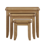 Tewkesbury Smoked Oak Nest of Tables