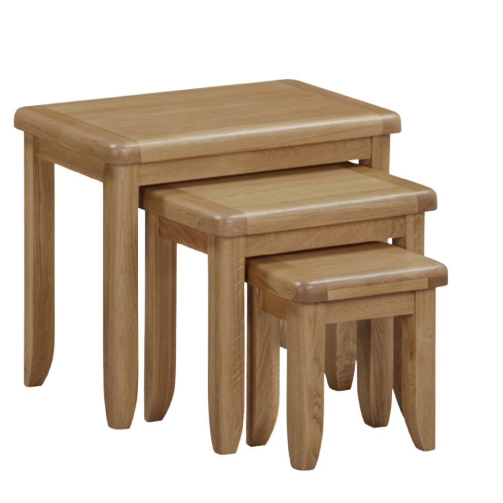 Tewkesbury Smoked Oak Nest of Tables