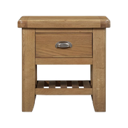 Tewkesbury Smoked Oak Lamp Table