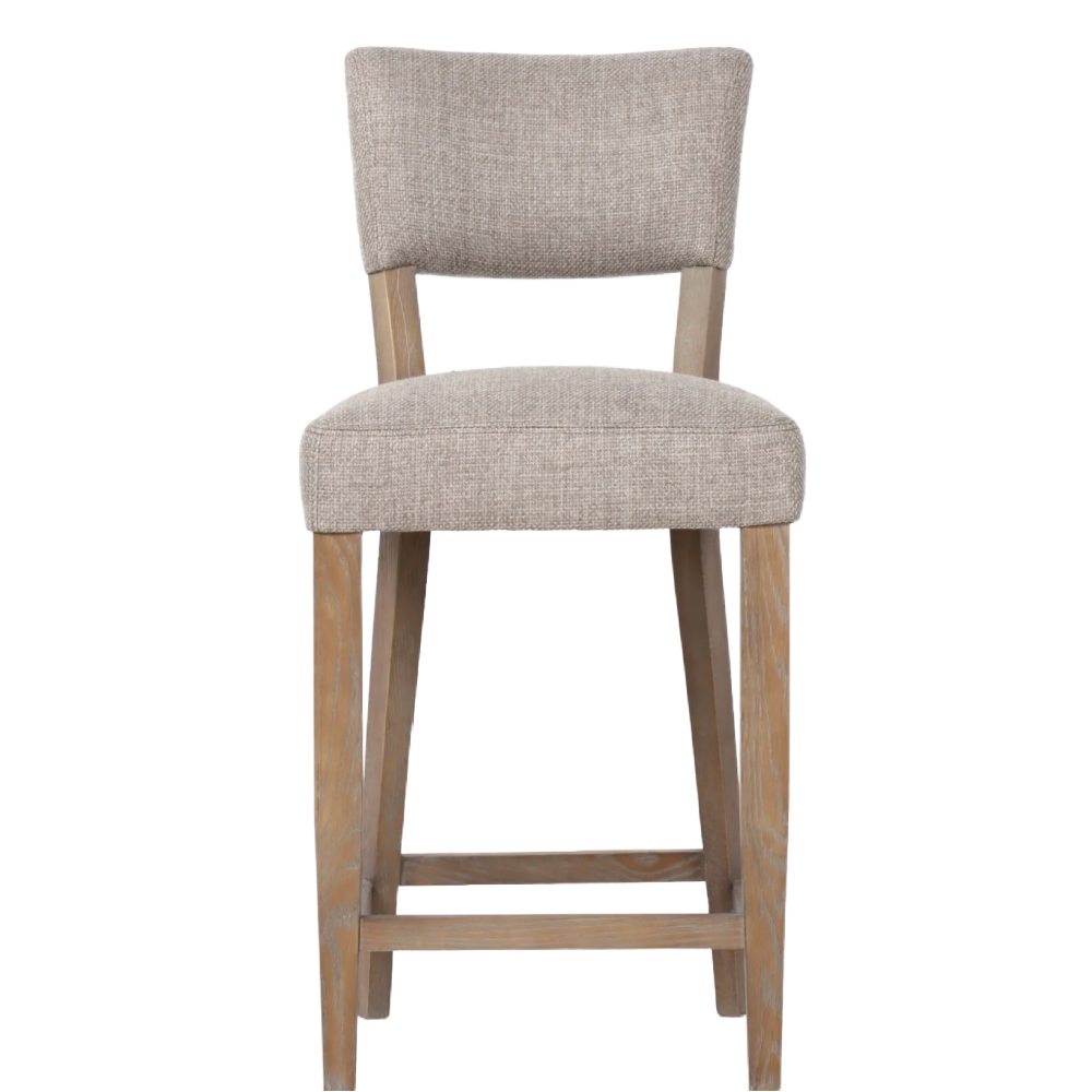 Holly Taupe Fabric Counter Stool – S.H. 67cm