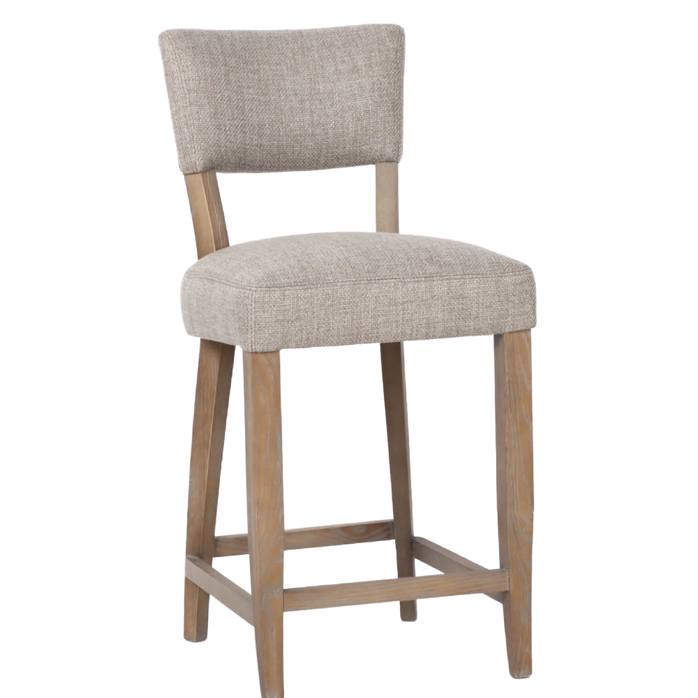 Holly Taupe Fabric Counter Stool – S.H. 67cm