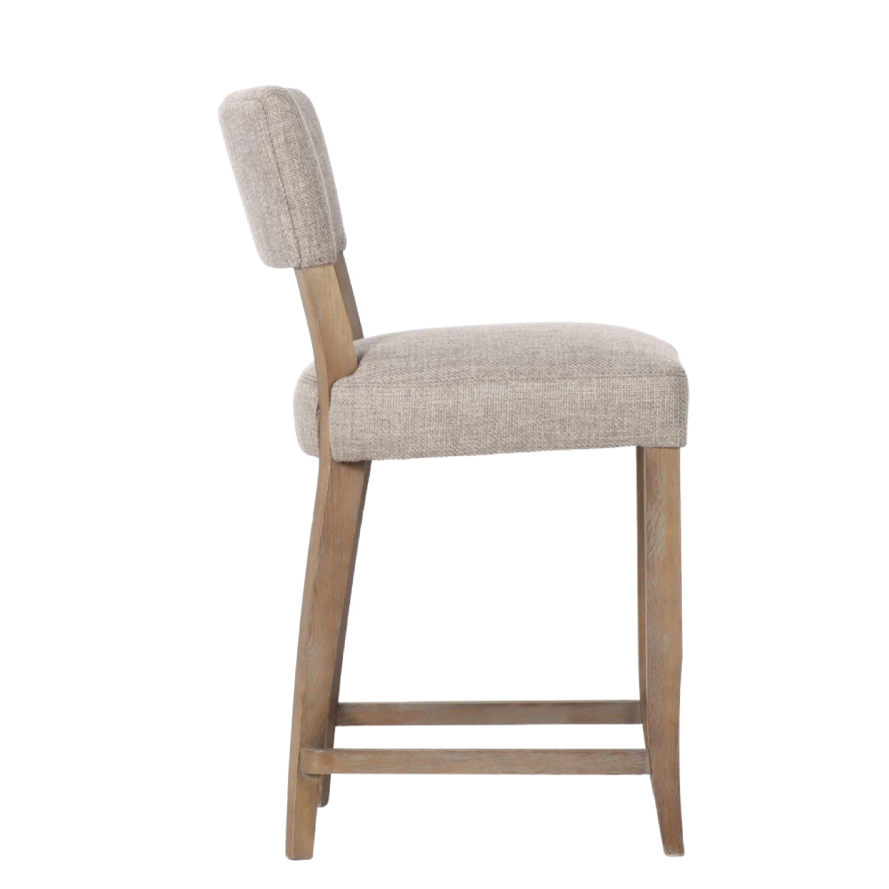 Holly Taupe Fabric Counter Stool – S.H. 67cm