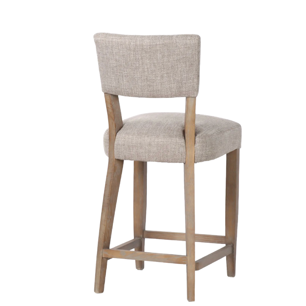 Holly Taupe Fabric Counter Stool – S.H. 67cm