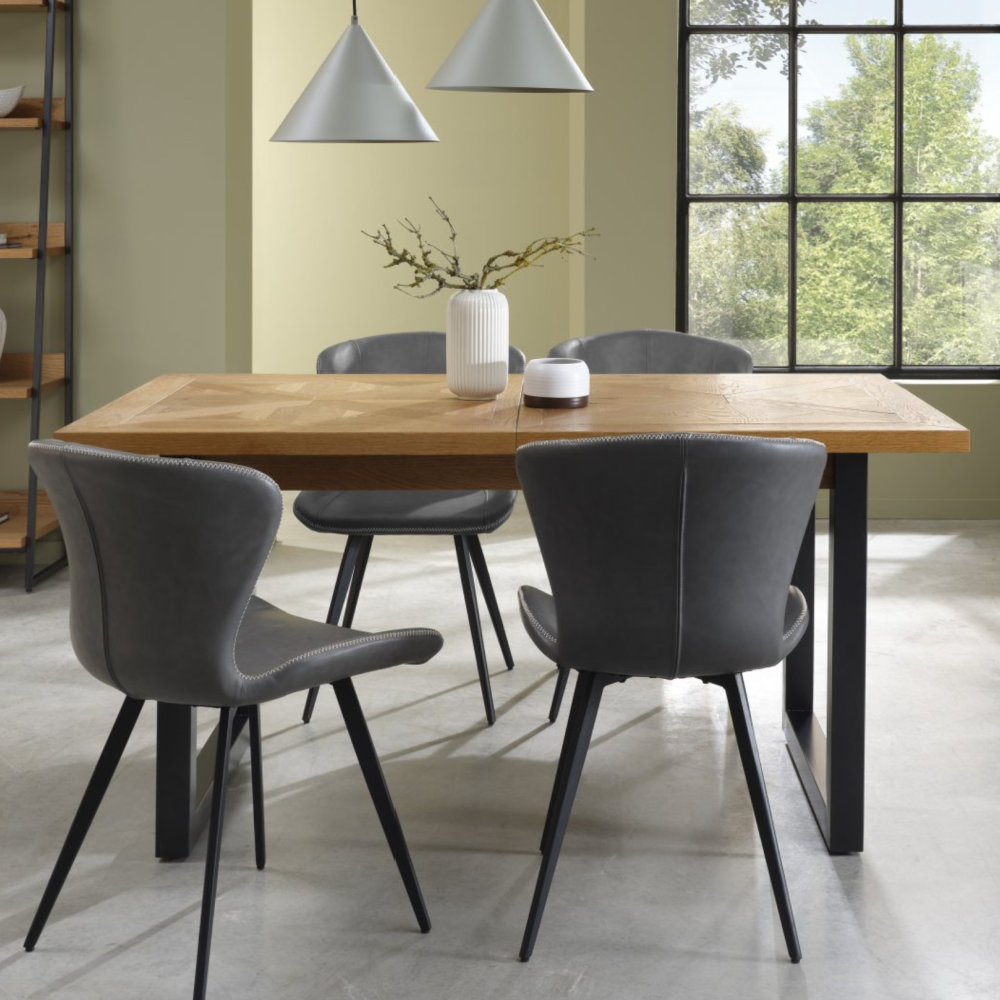 Indus Rustic Oak 4-6 Dining Table