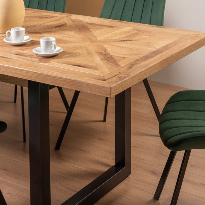 Indus Rustic Oak 4-6 Dining Table