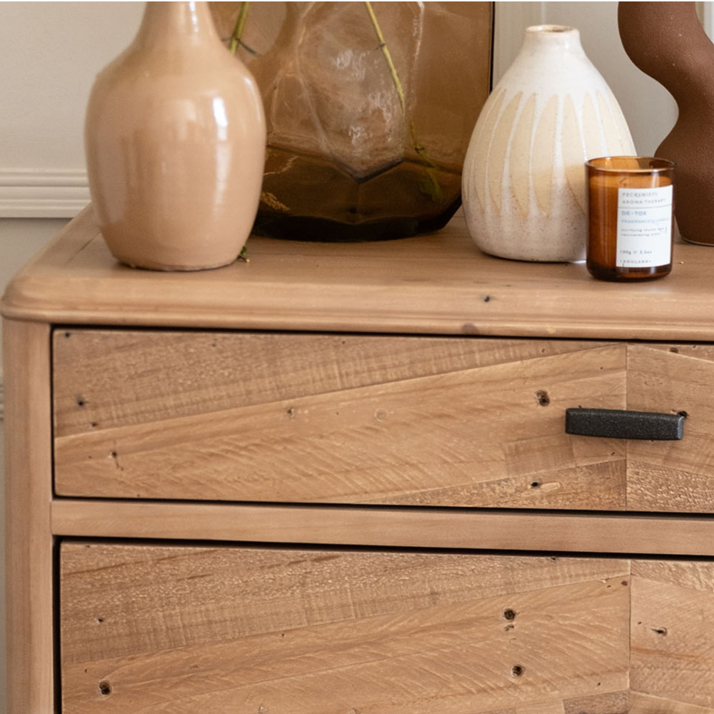 Jude Reclaimed Wood 3 Drawer Chest Of Drawers !New Range!!