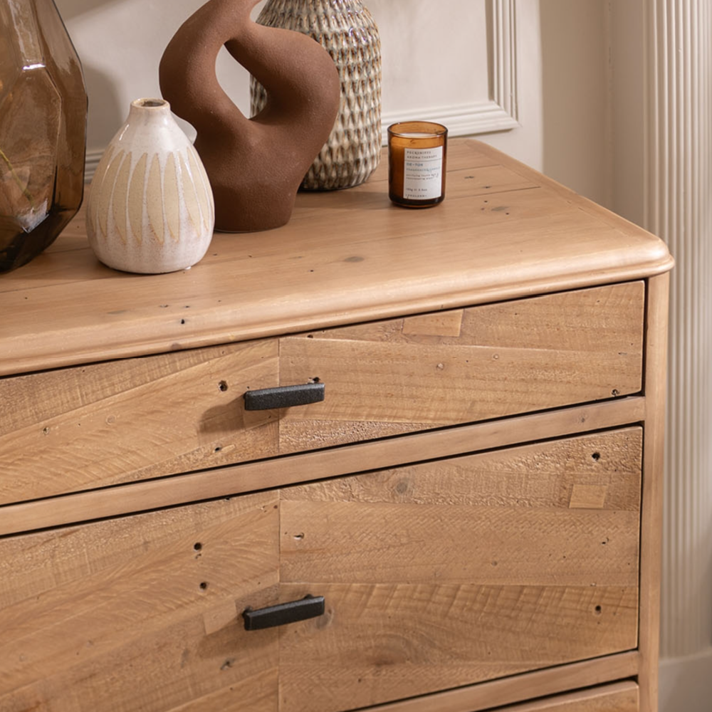 Jude Reclaimed Wood 3 Drawer Chest Of Drawers !New Range!!