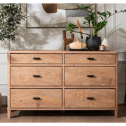 Jude Reclaimed Wood 6 Drawer Wide Chest Of Drawers