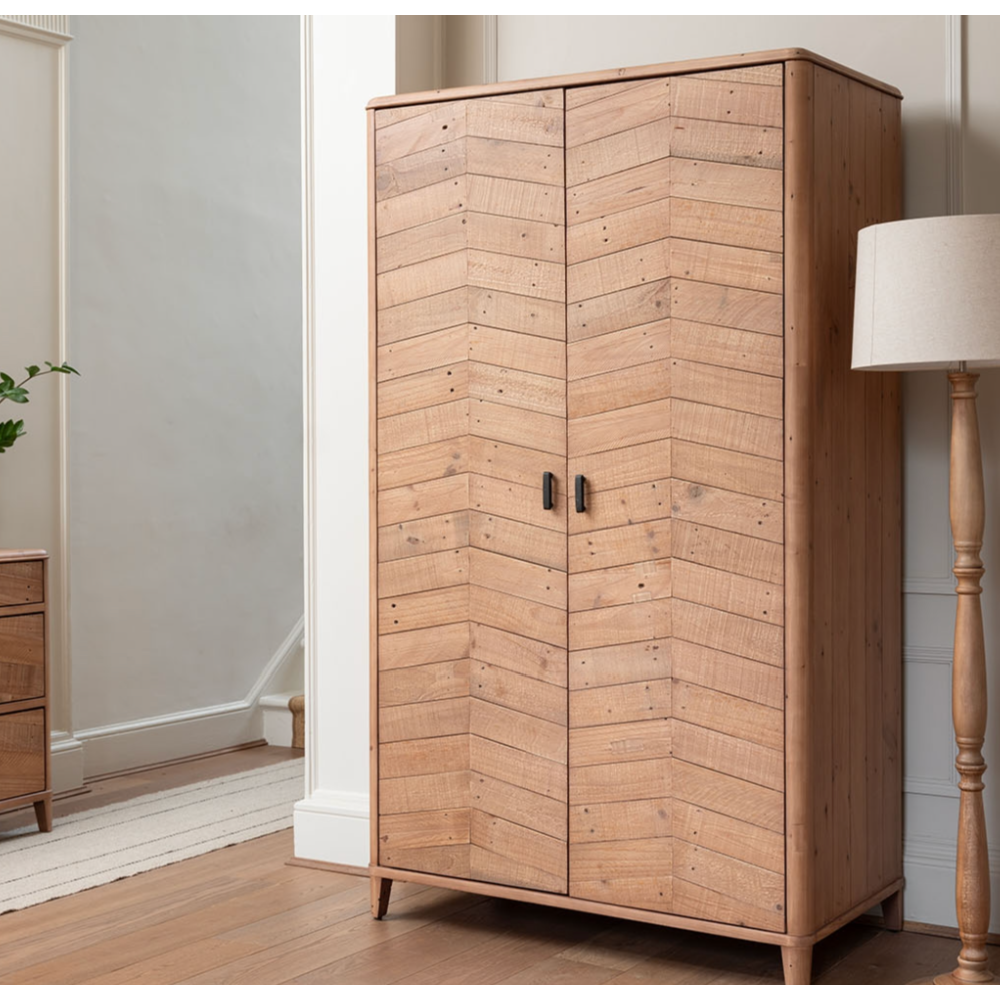 Jude Reclaimed Wood Double Wardrobe