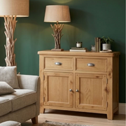Kingsbury Oak  2 Door and Drawer  Sideboard