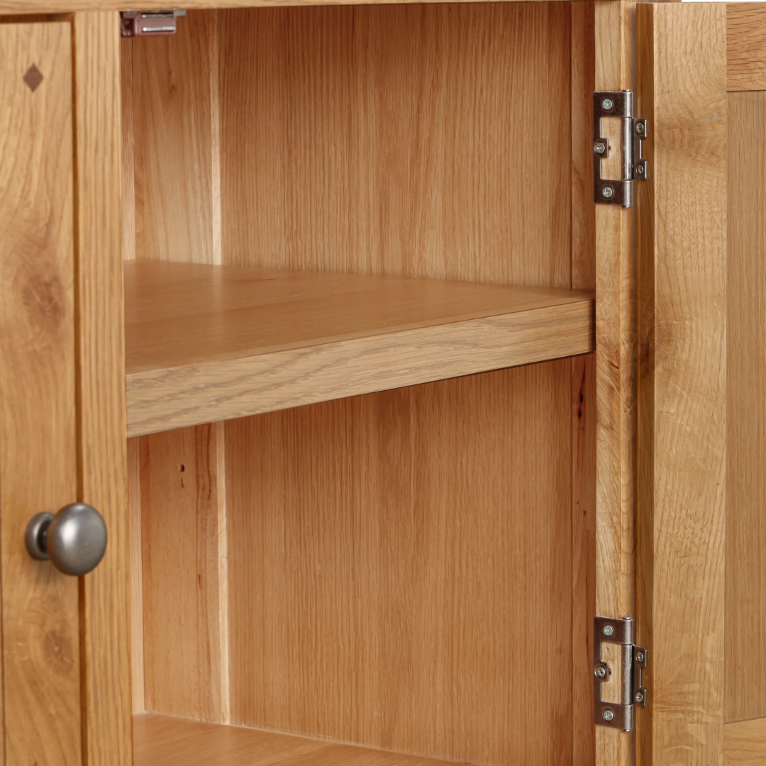Kingsbury Oak  2 Door and Drawer  Sideboard