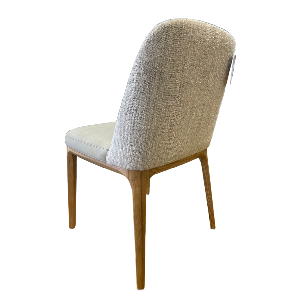 Lucy PU Dining Chair with Fabric Back