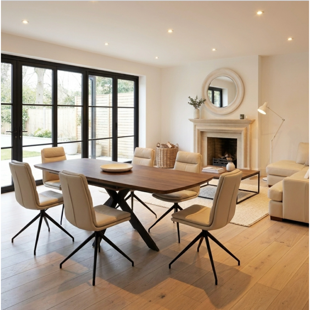 Boston Extending Table 1600-2000mm – Smoked Oak