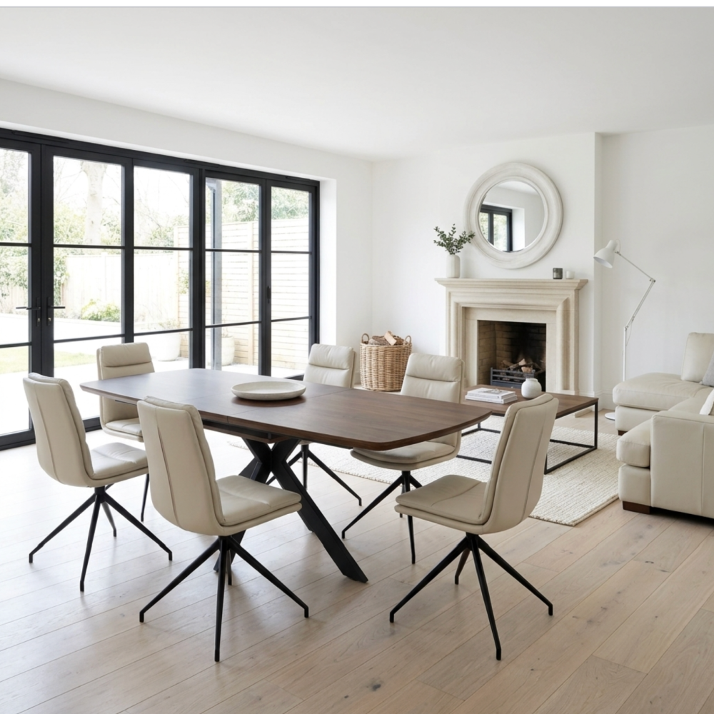 Boston Extending Table 1600-2000mm – Smoked Oak