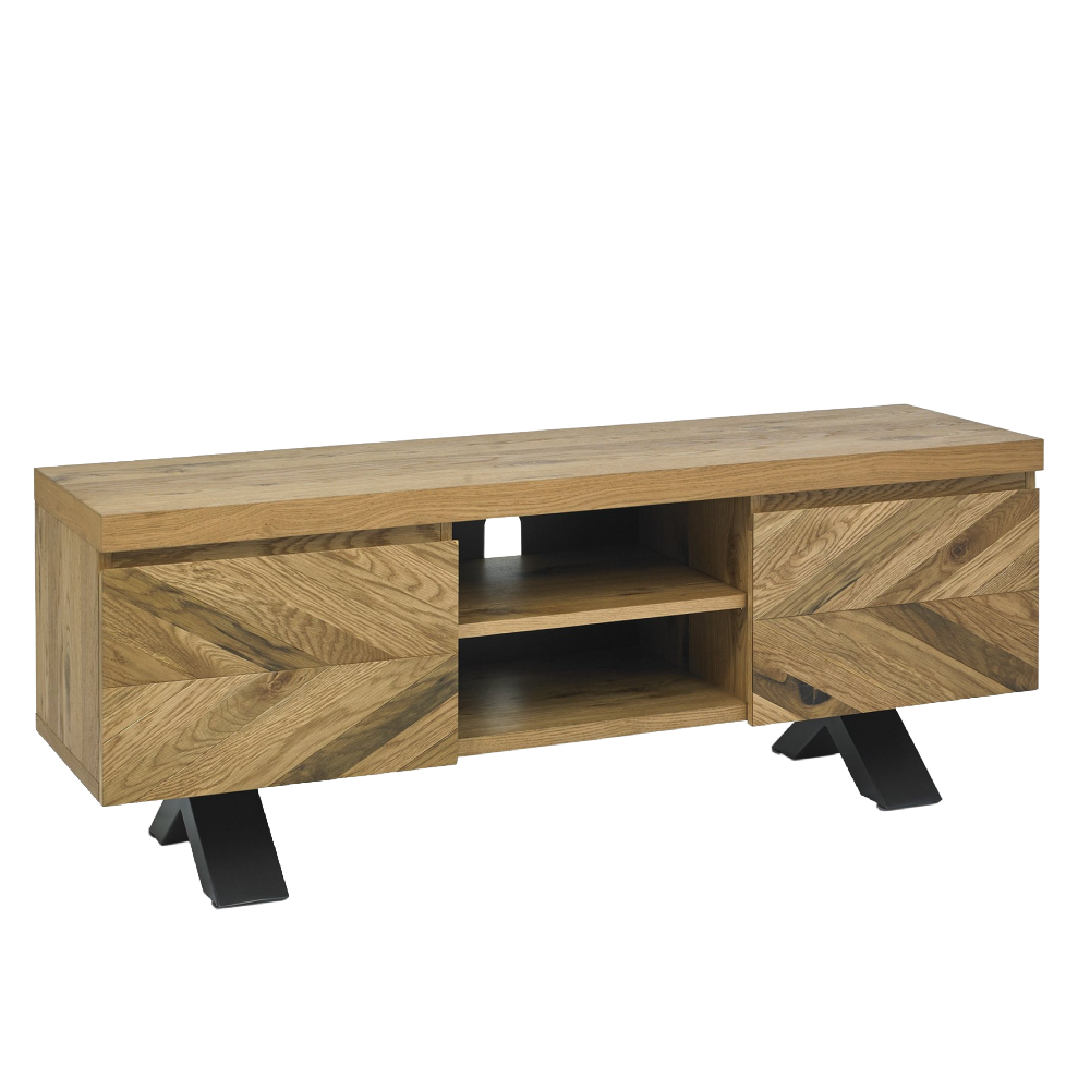 Ellipse Rustic Oak Entertainment Unit
