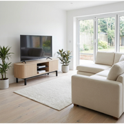 Vega Scandi Oak & Peppercorn Entertainment Unit