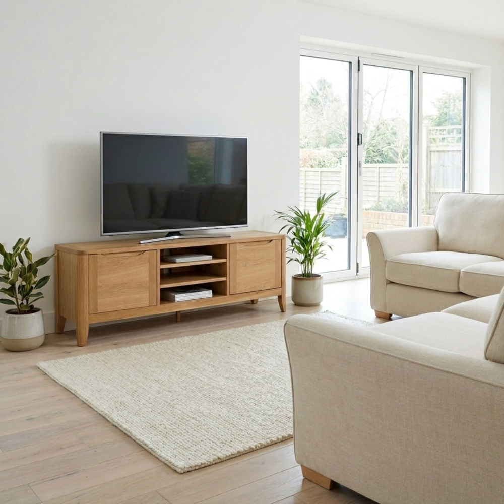 Chester Oak Entertainment Unit