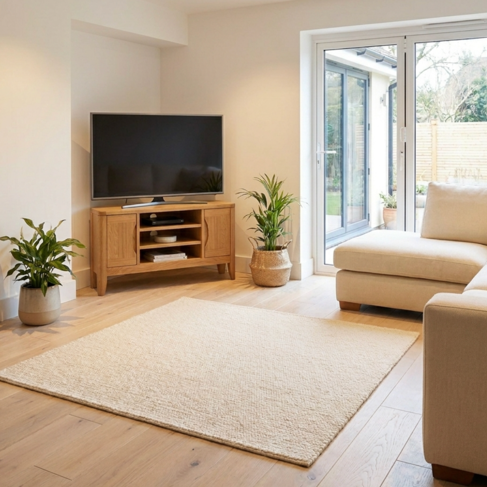 Chester Oak Corner Entertainment Unit