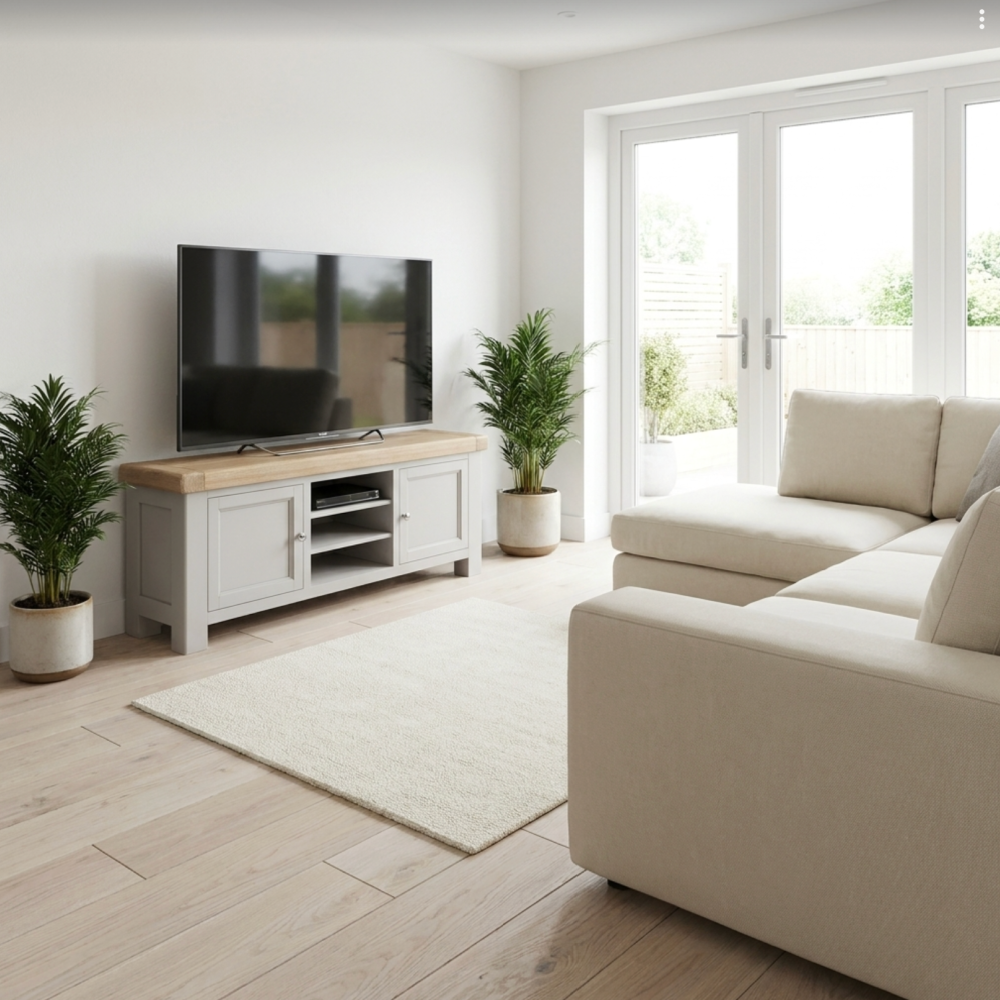 Salcombe Grey 140cm TV Unit
