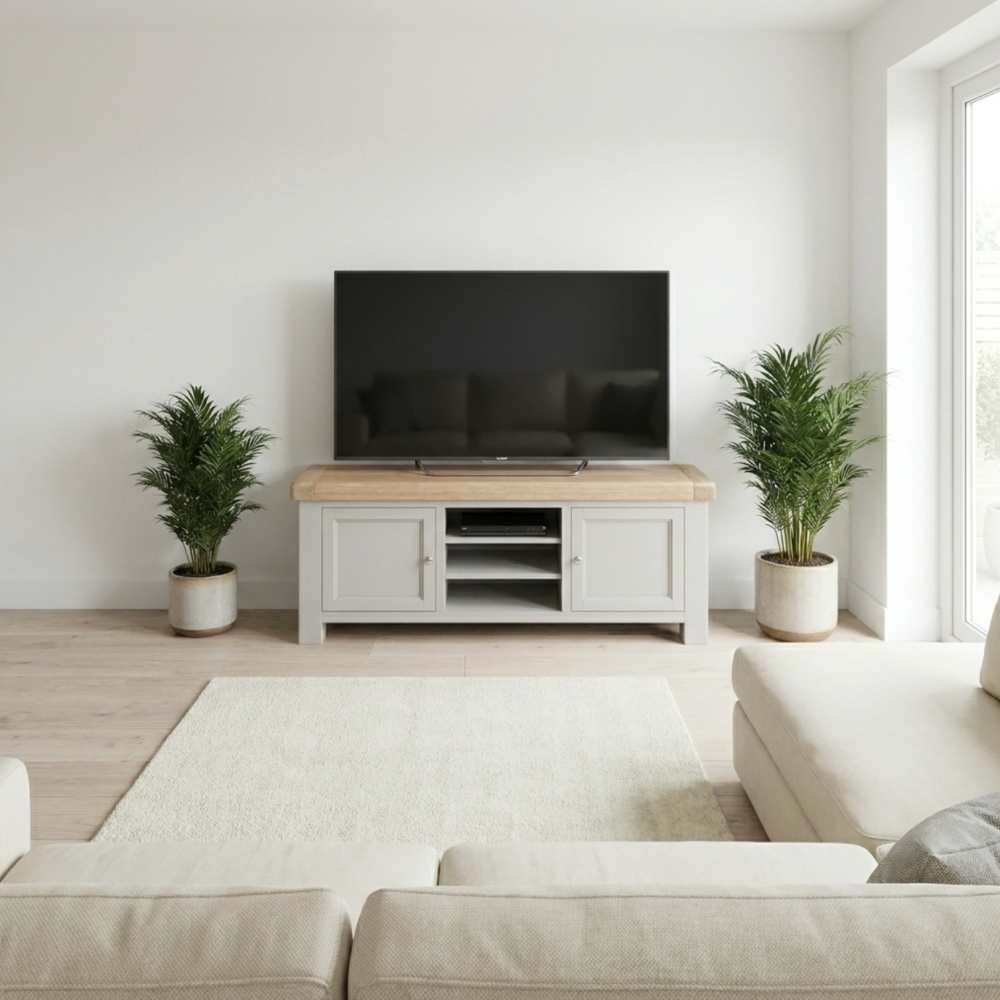 Salcombe Grey 140cm TV Unit