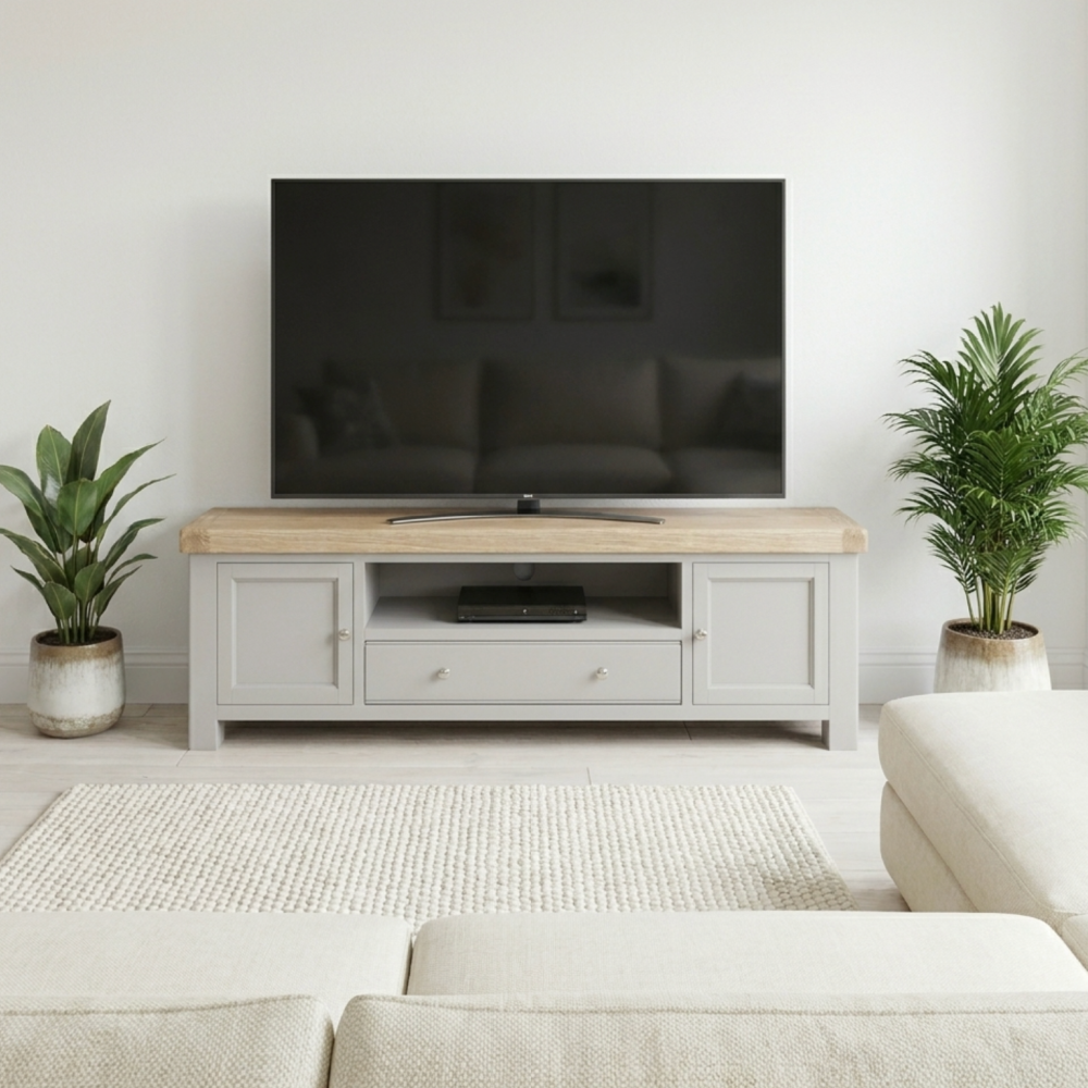 Salcombe Grey 190cm TV Unit