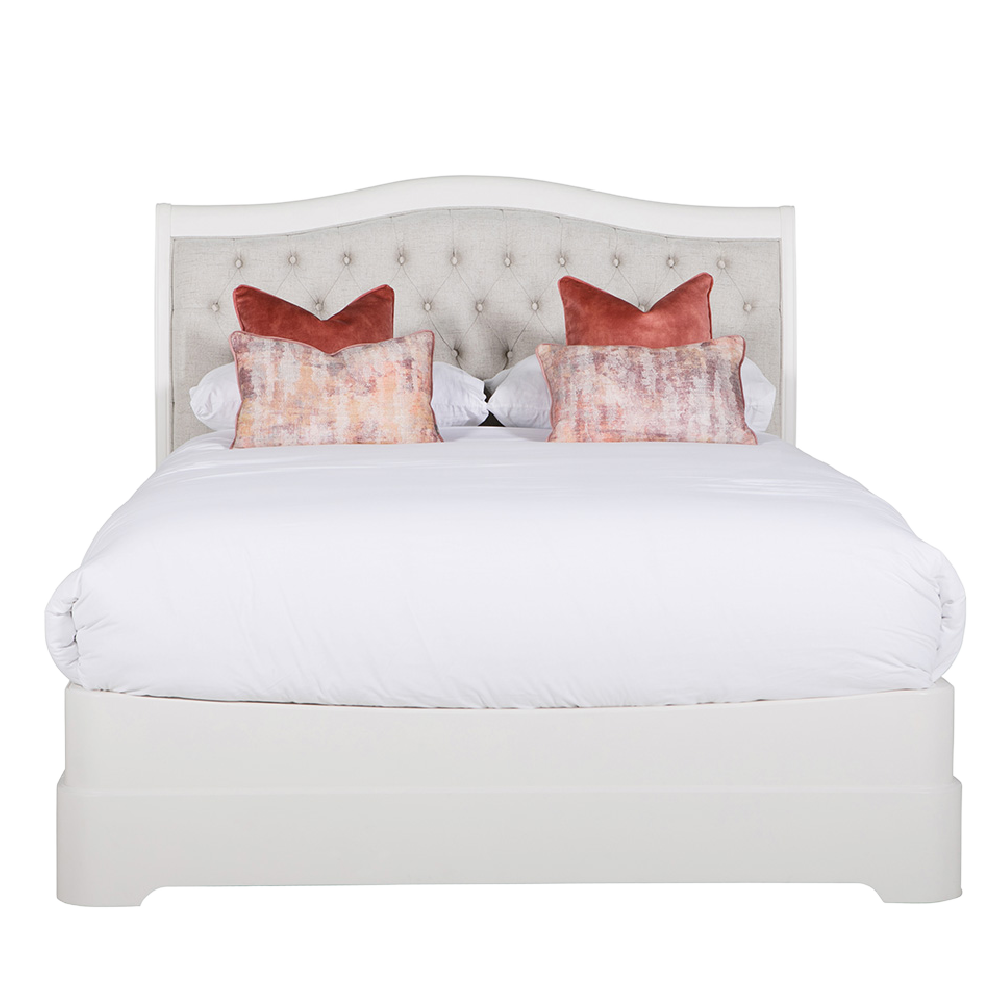 Painted Mabel Bed in Bone White