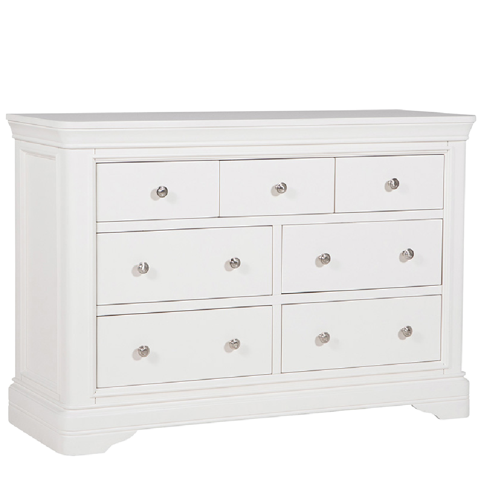 Mabel 7 Drawer Chest of Drawers Bone White