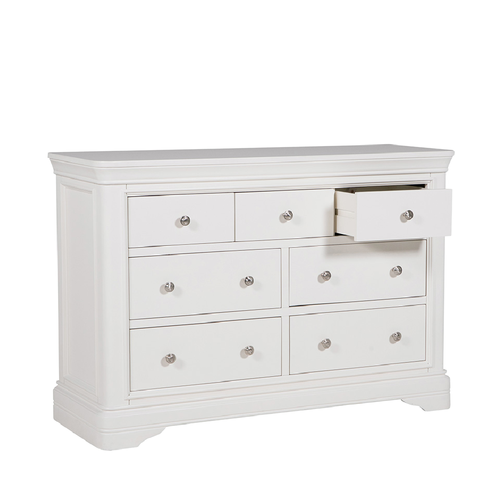 Mabel 7 Drawer Chest of Drawers Bone White