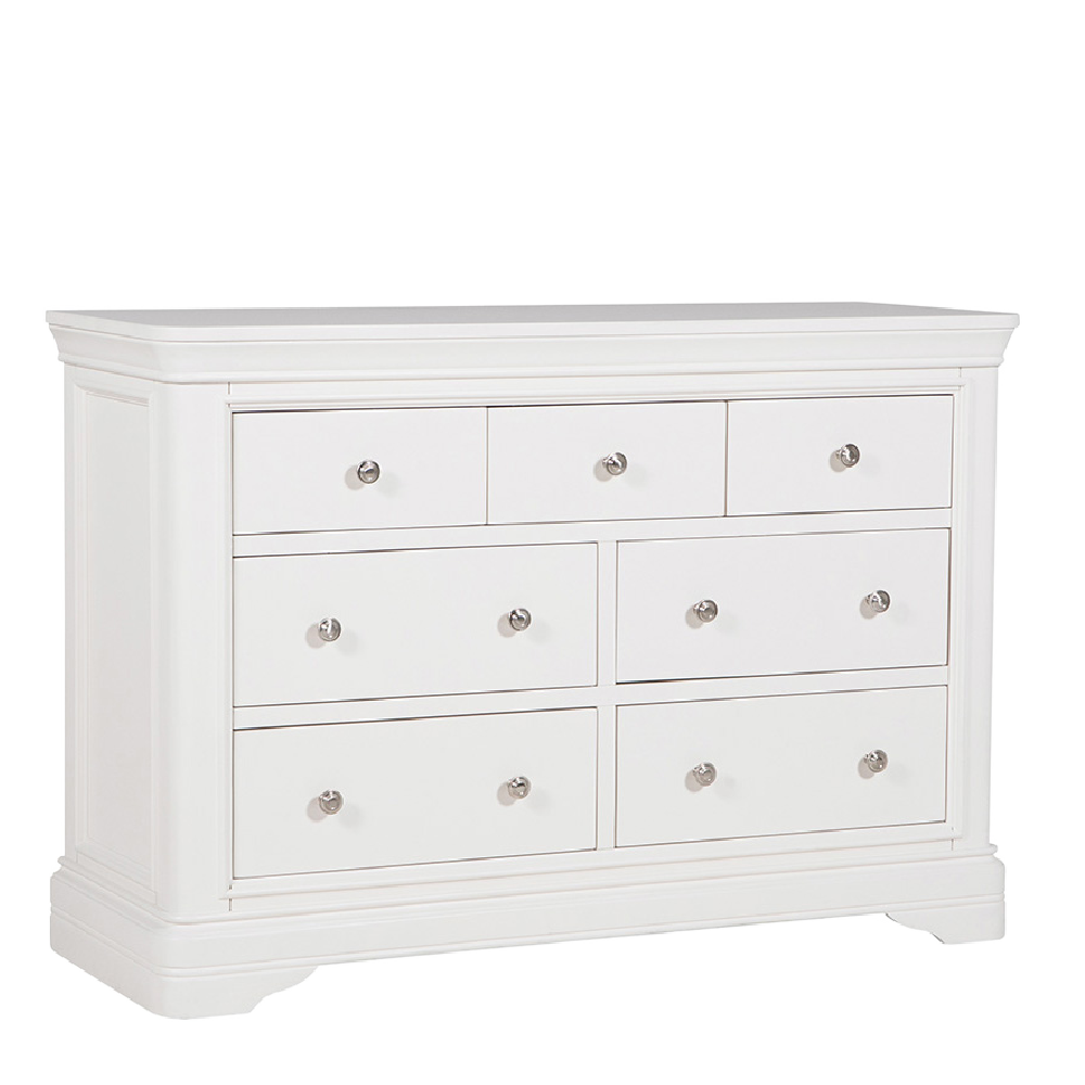 Mabel 7 Drawer Chest of Drawers Bone White