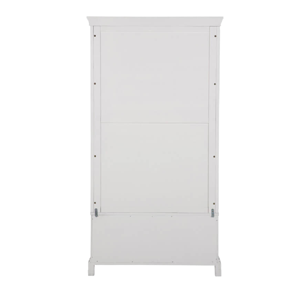 Mabel 2 Door 1 Drawer Wardrobe Bone White