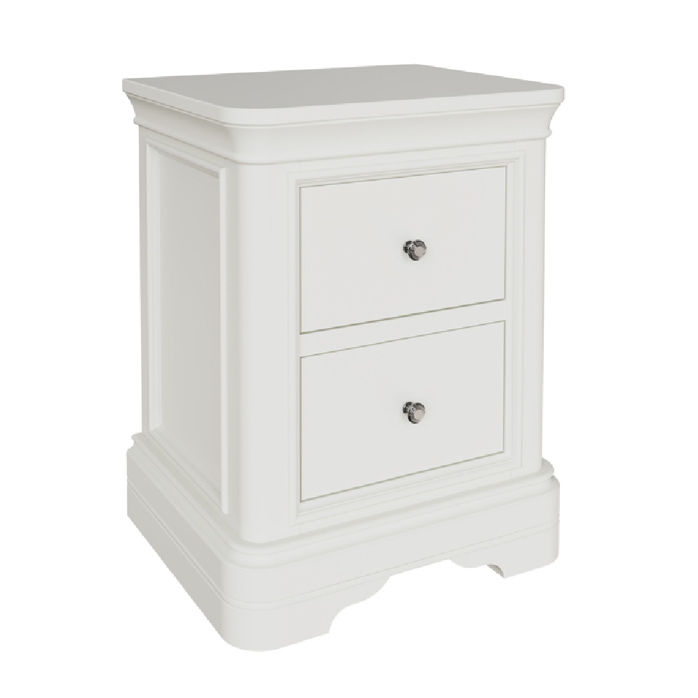 Mabel Bedside Table Bone White