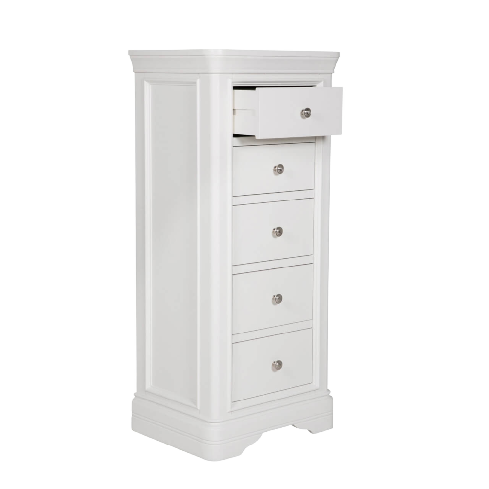 Mabel 5 Drawer Chest of Drawers Bone White