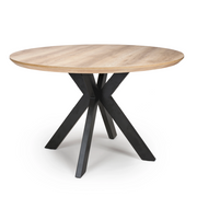 MANHATTAN   ROUND 120cm Dia DINING TABLE With Smart tops