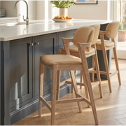 Mila Camel PU Stool – 67cm Seat Height