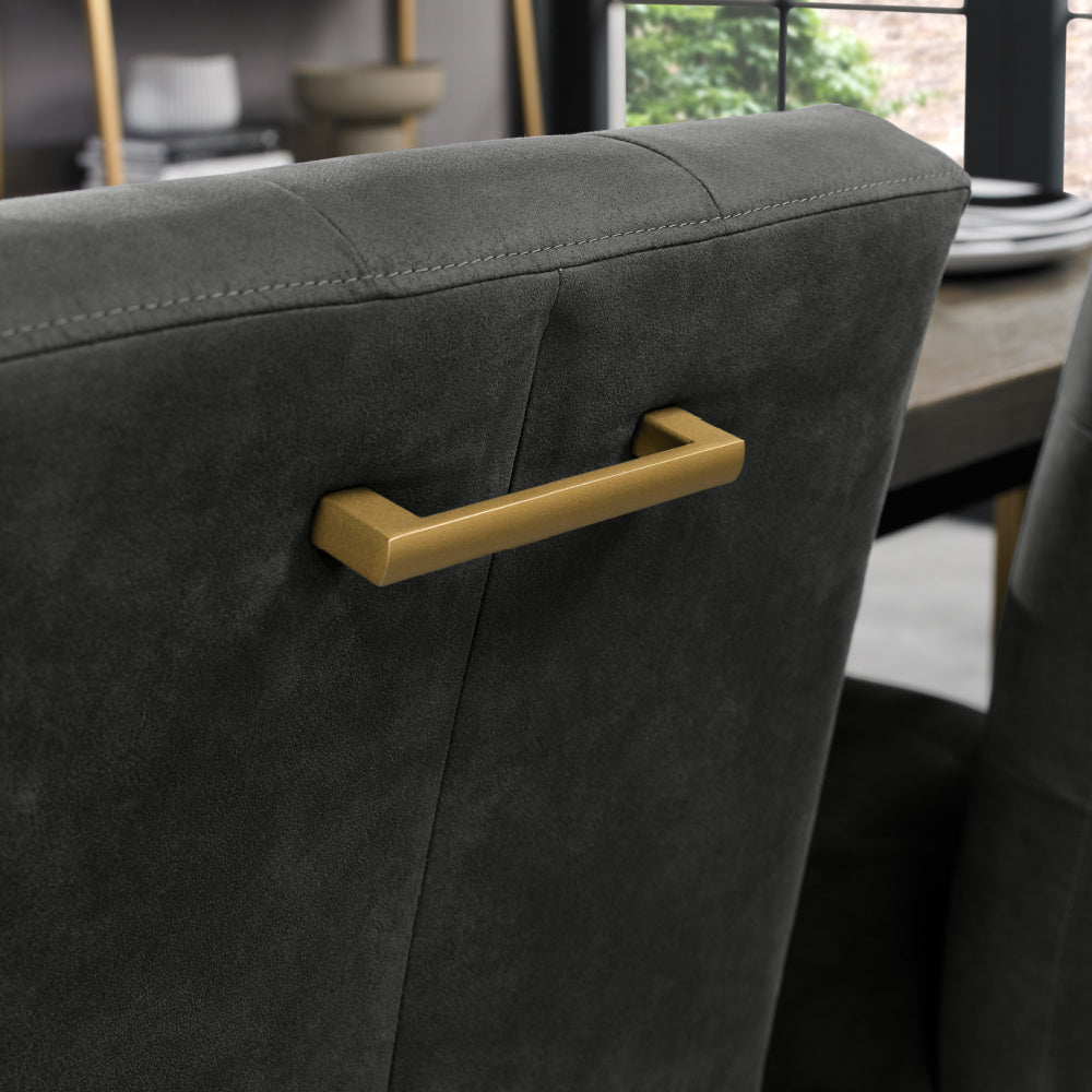 Athena Uph Cantilever Chair in a Black Fabric