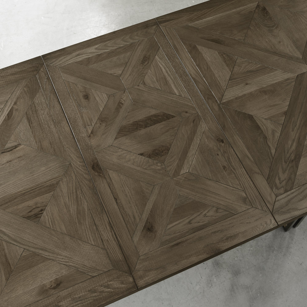 Athena Fumed Oak 6-8 Extension Dining Table