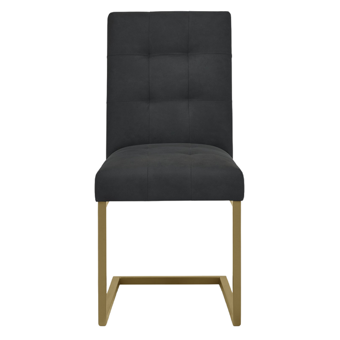 Athena Uph Cantilever Chair in a Black Fabric
