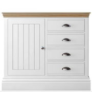 New England 1 door 4 Drawer Sideboard