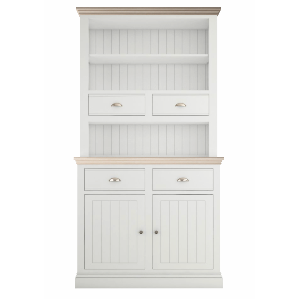 New England Small Open Rack Dresser With Spice Drawers