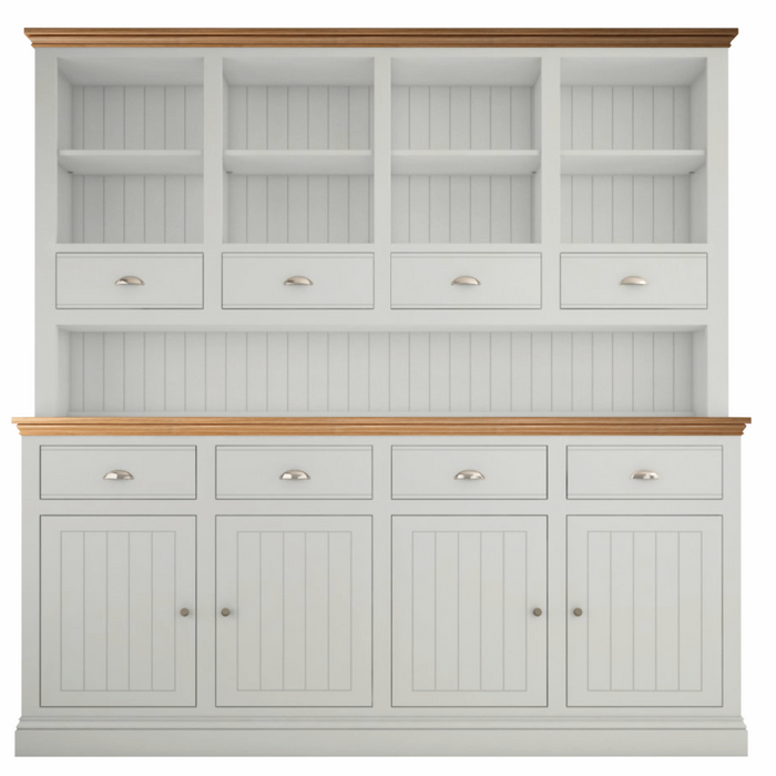 New England large Open Rack Dresser with Spice Drawers