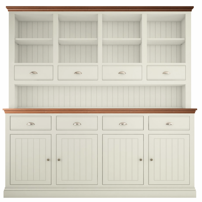 New England large Open Rack Dresser with Spice Drawers