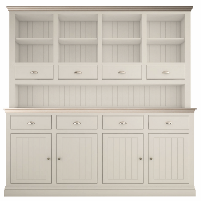 New England large Open Rack Dresser with Spice Drawers