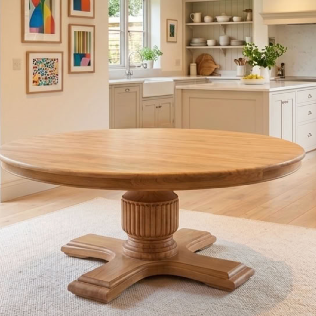Sofia 180cm Round Dining Tables ! Best seller new light oak colour