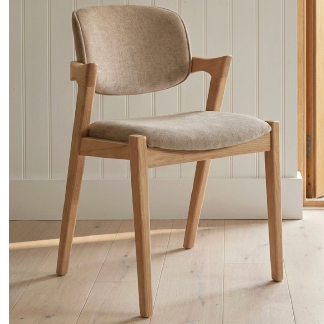 Mila Mink Easy Clean Fabric Dining Chair !New!