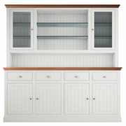 New England large 3/4 Door Glazed Dresser