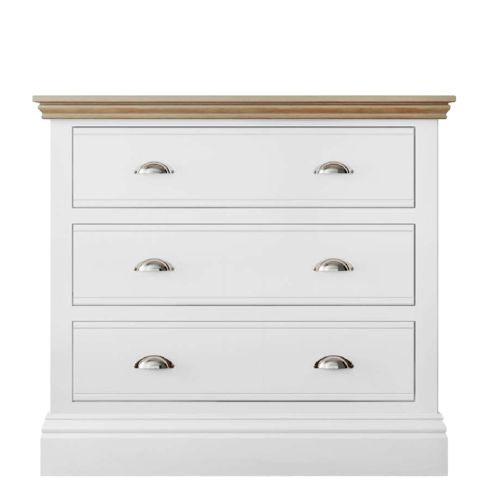 New England Painted 3 Drawer Chest Medium