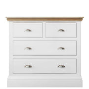 New England Painted 3 Drawer Chest Large